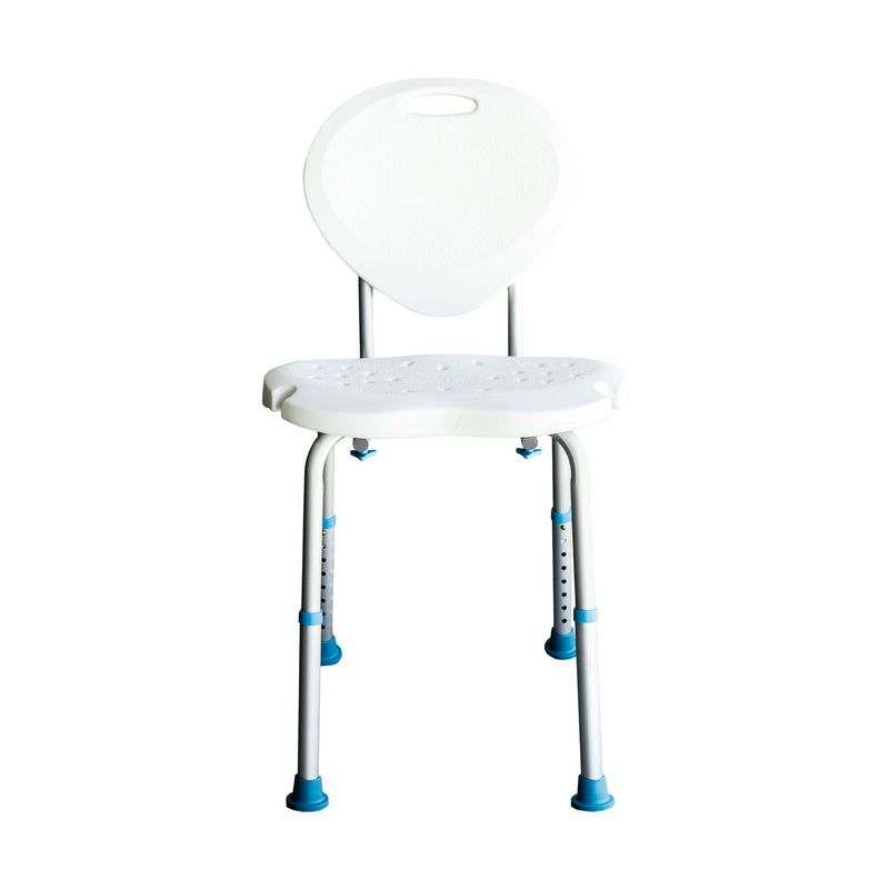 Ergonomic Adjustable Shower Chair Bath Stool Seat With Back