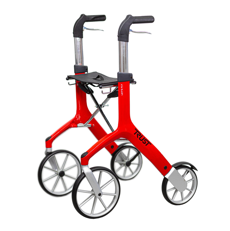 Let's Fly Lightweight Mobility Rollator Wheelie Walker - Trust Care