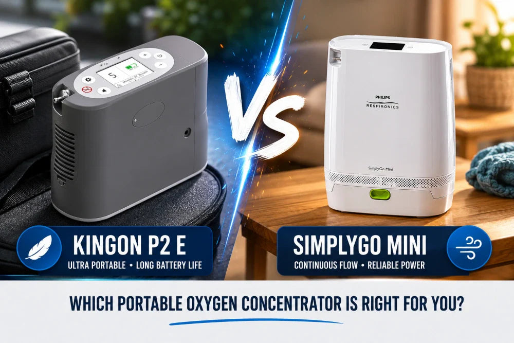 Kingon P2-E vs SimplyGo Mini: Which Portable Oxygen Concentrator Wins?