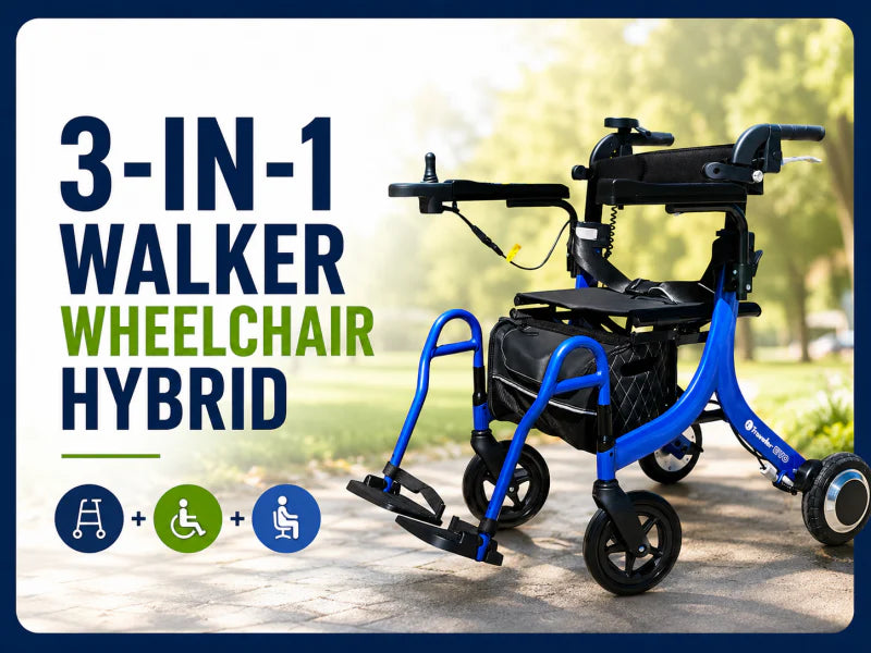 3-in-1 Walker Wheelchair Hybrids: The Missing Middle Step in Mobility