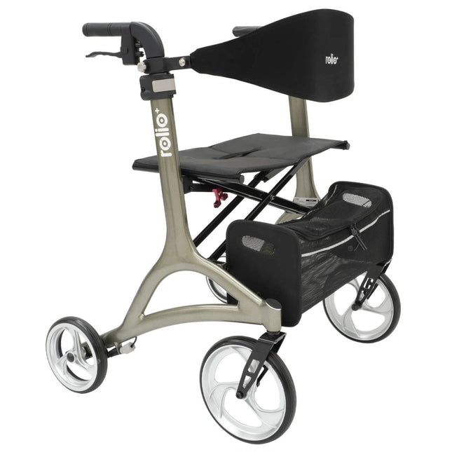 Rolio+ Plus Bariatric Walker Rollator - Olive Grey
