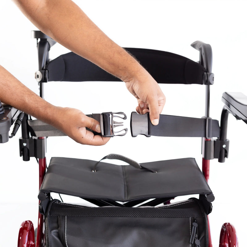 3 In 1 EVO E-Traveller Hybrid Multi Tasker Rollator Walker Electric Wh