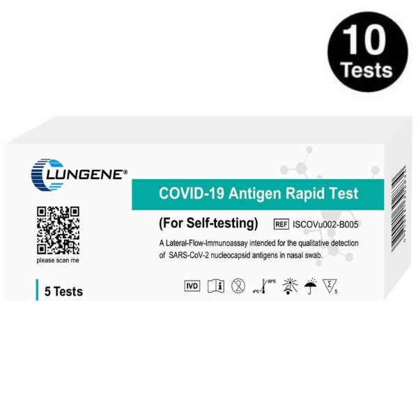 Clungene Very High Sensitivity Rapid Antigen Nasal Test Nov 2025– 10 Pack