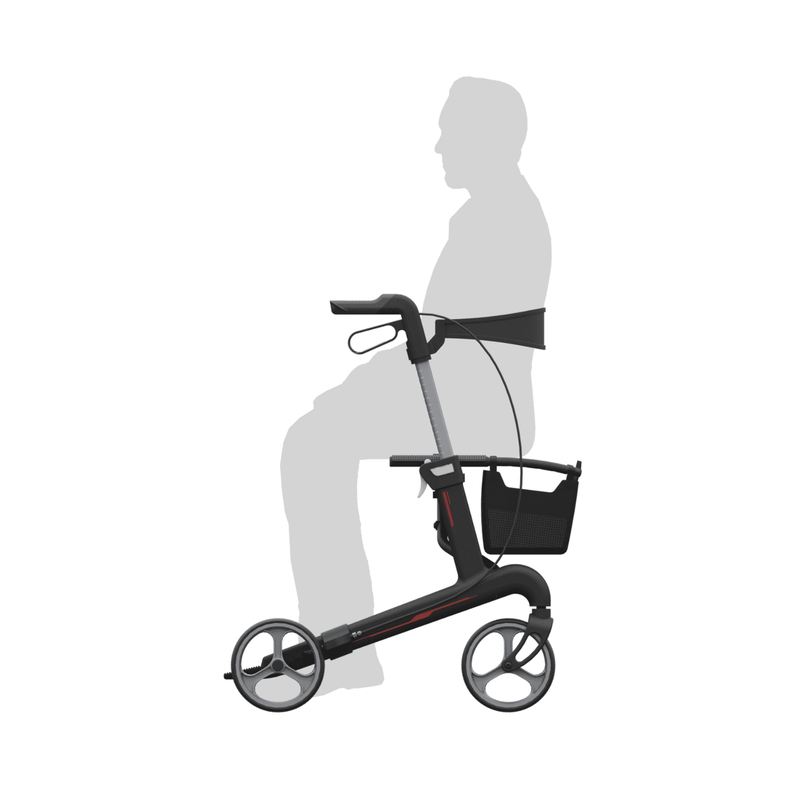 Enduro Super Lite Carbon Fibre Seat Wheelie Walker