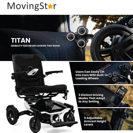 MovingStar Titan Portable Electric Wheelchair