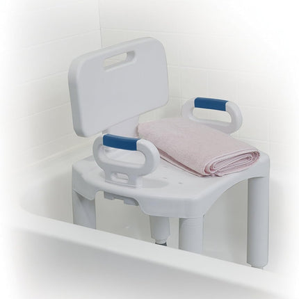 Drive Medical Premium Series Shower Chair with Back and Arms