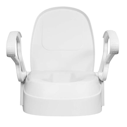 DJ Med Toilet Seat Raiser With Armrests, Adjustable Height