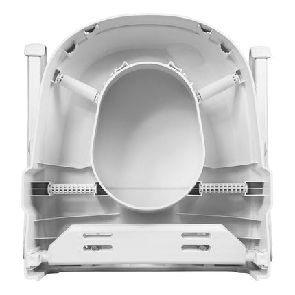 DJ Med Toilet Seat Raiser With Armrests, Adjustable Height
