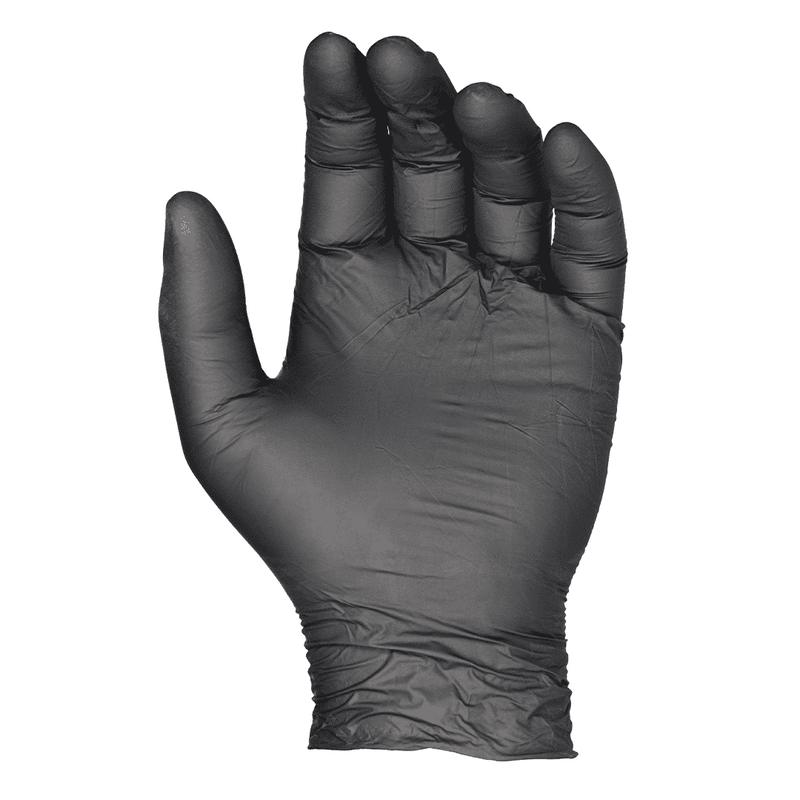 Saniflex Light Industrial Black Nitrile Gloves 100 Pack