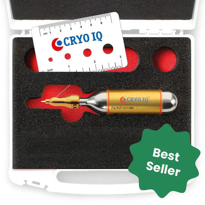 CryoIQ Derm Plus Cryotherapy Kit with N₂O cartridge