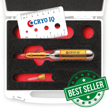 CryoIQ Pro Cryotherapy Device Kit with PDST spray tip and carry case