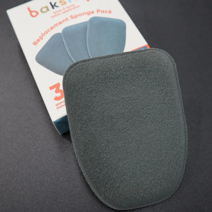 Bakslap sponge Velcro attachment system