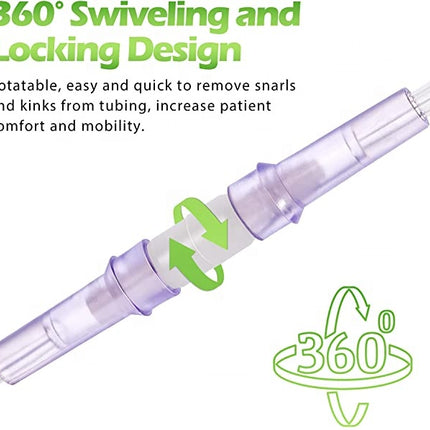 Oxygen Tubing Swivel Connector For Cannulas