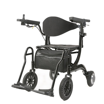 3 In 1 EVO Elite E-Traveller Hybrid Multi Tasker Rollator Walker Electric Wheelchair