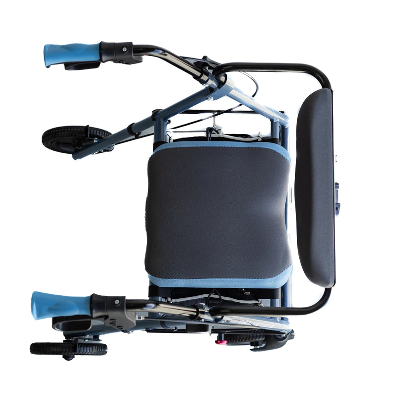 Comfort Plus Airgo Rollator (BARIATRIC) XWD Mobility Wheelie Walker - Blue
