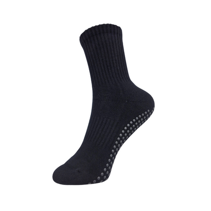 GripperzSocks Sports Crew Socks Ink black