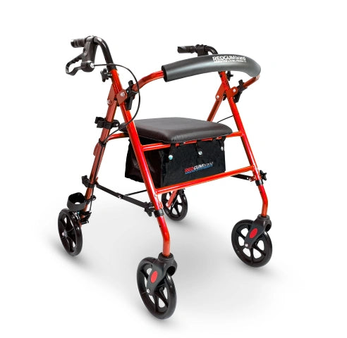 Redgum Adjustable Height Lightweight Seat Walker - 8" Wheels