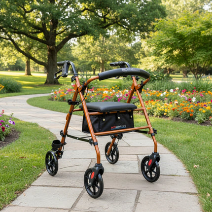 Redgum Adjustable Height Lightweight Seat Walker - 8" Wheels