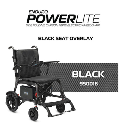 Seat overlay set for Ikon Enduro IK2PCS - Black