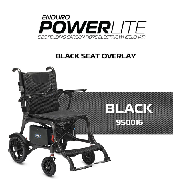 Seat overlay set for Ikon Enduro IK2PCS - Black