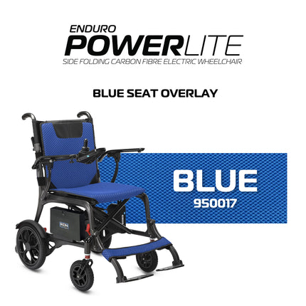 Seat overlay set for Ikon Enduro IK2PCS - Blue