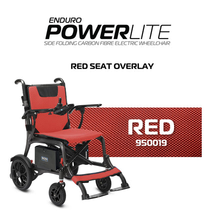 Seat overlay set for Ikon Enduro IK2PCS - Red