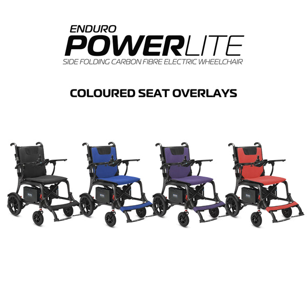 Seat overlays for Ikon Enduro PowerLite Side Folding IK2PCS - all four colours