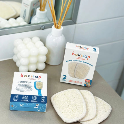 Bakslap Loofah Sponge Pack flat lay
