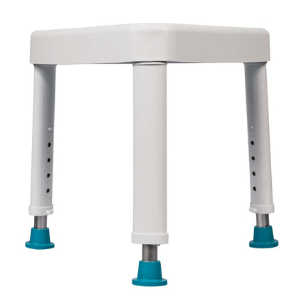 DJMed Triangular Shower Stool — Height-Adjustable Corner Shower Seat