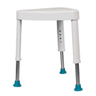 DJMed Triangular Shower Stool — Height-Adjustable Corner Shower Seat