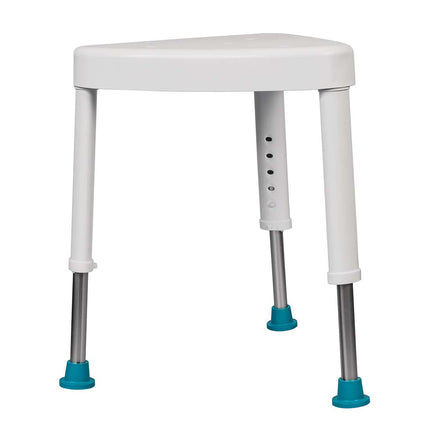 DJMed Triangular Shower Stool — Height-Adjustable Corner Shower Seat