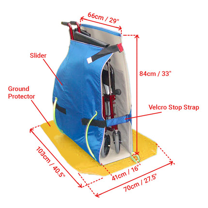 Pelican Wheelchair Boot Slider