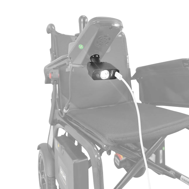 Ikon Enduro Wheelchair X-LUSB – PLUG IN LIGHT & USB POWER PORT
