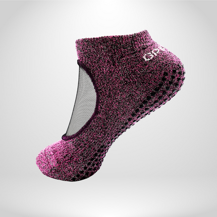 GripperzSocks Ballet Socks sparkle detail full view