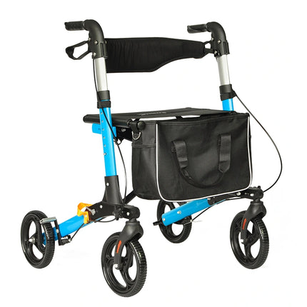 Compact Lightweight Rolator Folding Euro Compact Lightweight Rollator Walker – Rapid medical