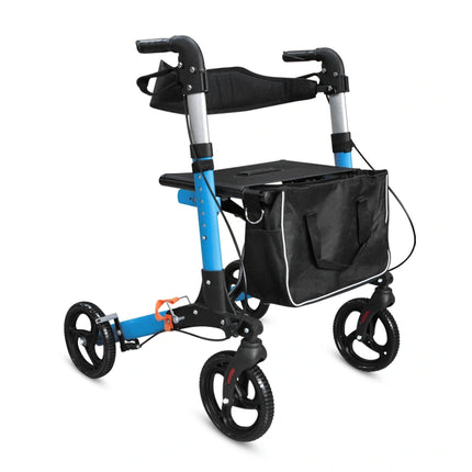 Compact Lightweight Rolator Folding Euro Compact Lightweight Rollator Walker – Rapid medical