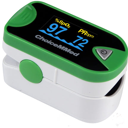 ChoiceMed C26 MD300 Fingertip Pulse Oximeter side angle view