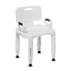 Drive Medical Premium Series Shower Chair with Back and Arms