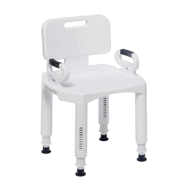 Drive Medical Premium Series Shower Chair with Back and Arms