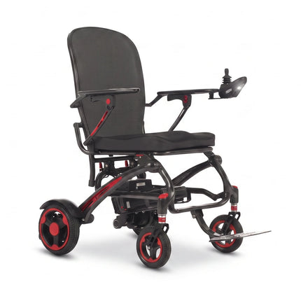 Ikon Enduro Powerlite Pro carbon fibre wheelchair, front three-quarter view on white