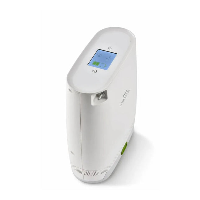 Philips SimplyGo Mini touchscreen and oxygen outlet