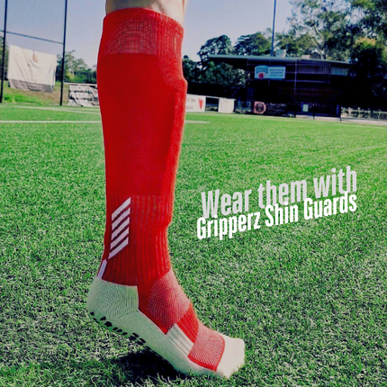 GripperzSocks Knee High Socks with shin guard