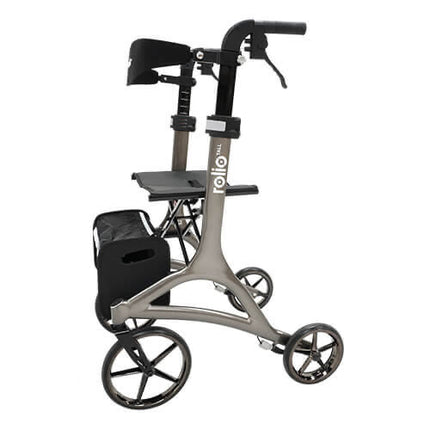 Rolio Tall Walker Rollator - Olive Grey