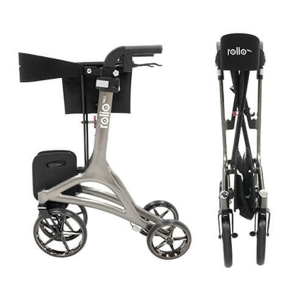 Rolio Tall Walker Rollator - Olive Grey