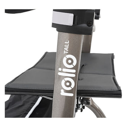 Rolio Tall Walker Rollator - Olive Grey