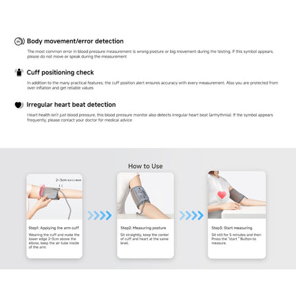Yuwell YE660D blood pressure monitor wide cuff fit