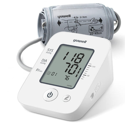 Yuwell YE660D blood pressure monitor display screen