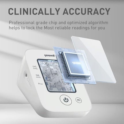 Yuwell YE660D blood pressure monitor side angle