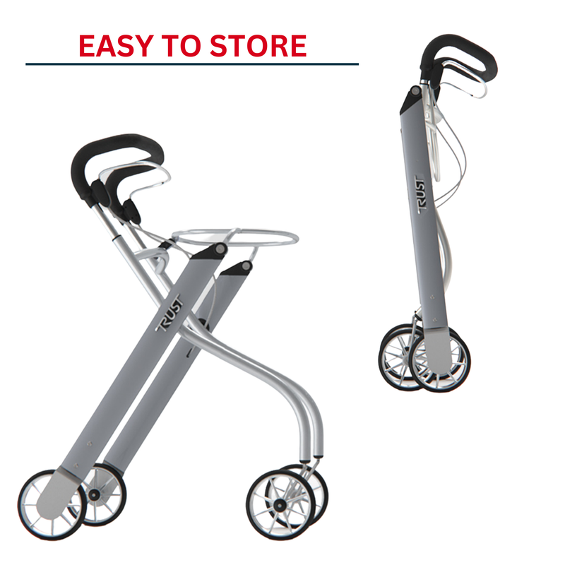 Indoor Mobility Wheelie Walker Trust Care Let's Go Rollator Including