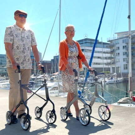 Let's Move Lightweight Rollator Mobility Wheelie Walker - Trust Care